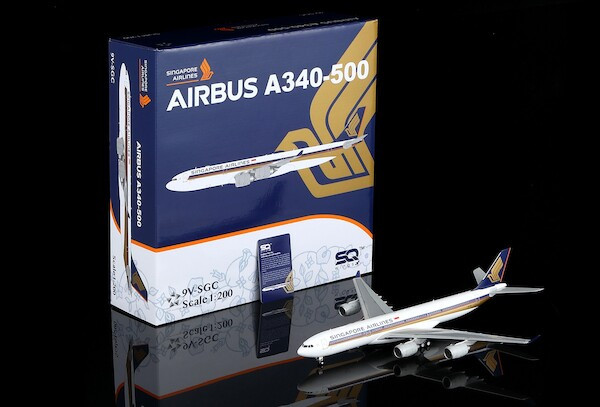 模型・プラモデル 1/200 A340-500 シンガポール航空 9V-SGB