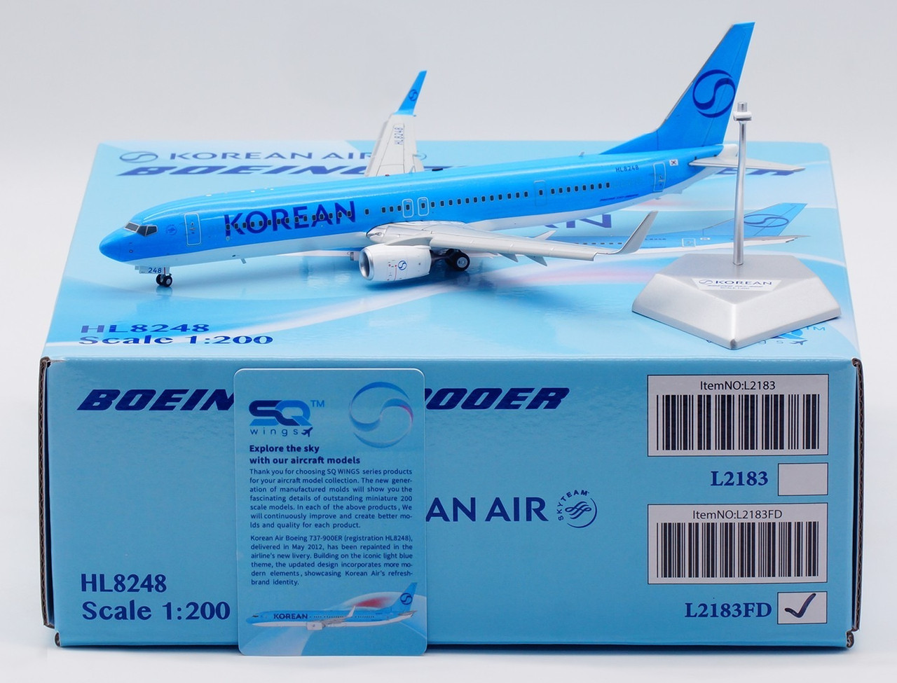 SQ Wings Korean Air B737-900 Reg: HL8248 New Livery 
