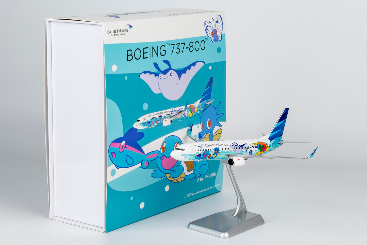 NG Model Garuda Indonesia 737-800/w PK-GMU Pikachu Jet GA #1 08012