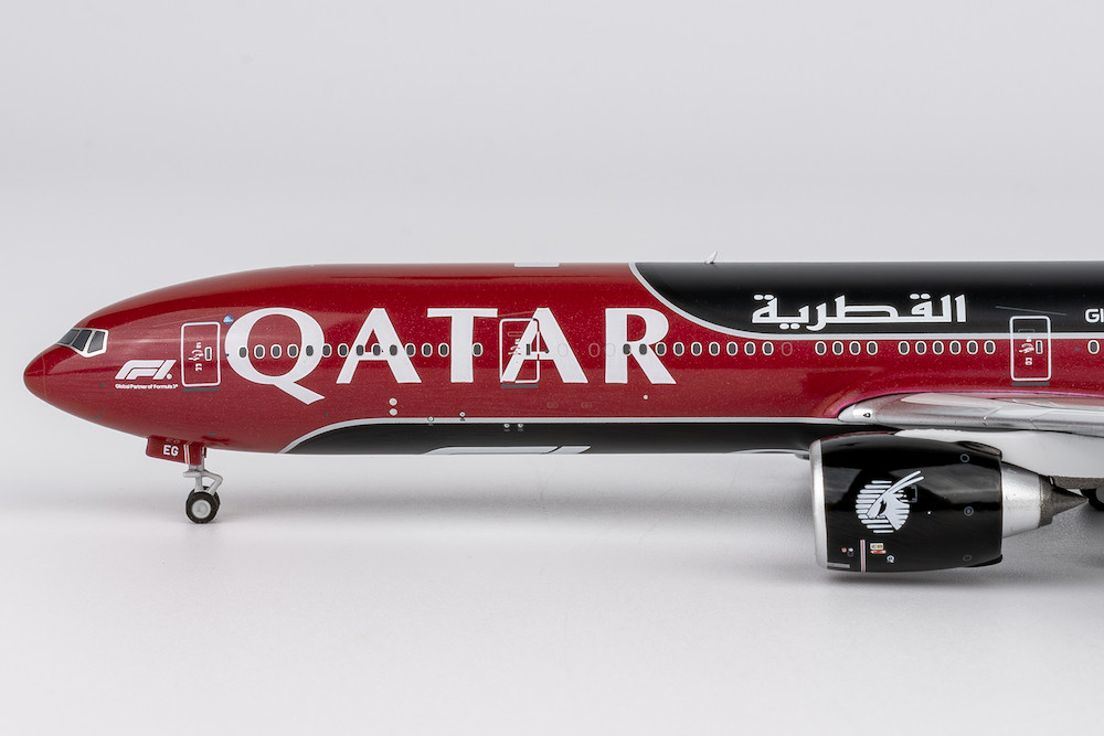 カタール航空 777-300ER A7-BEG 1/400 NG Models Qatar Airways 777-300ER Reg: A7-BEG New Formula 1 livery