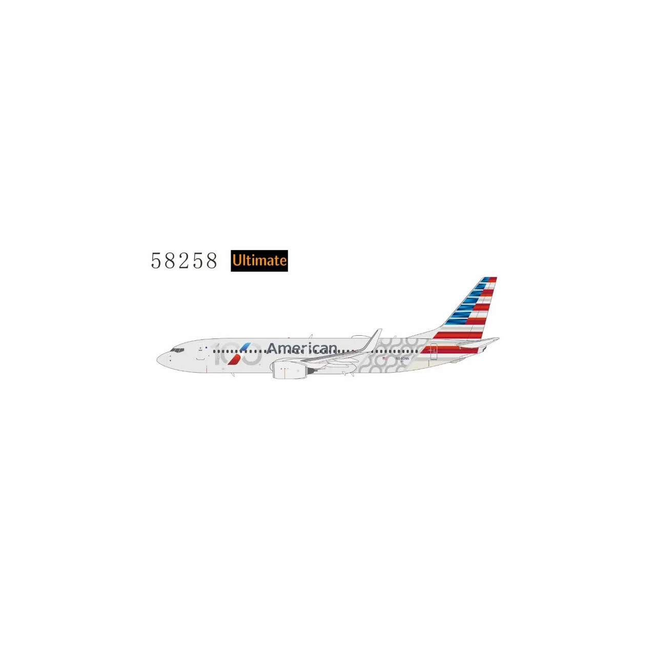 NG Models Ultimate American Airlines Boeing 737-800 Reg: N840NN