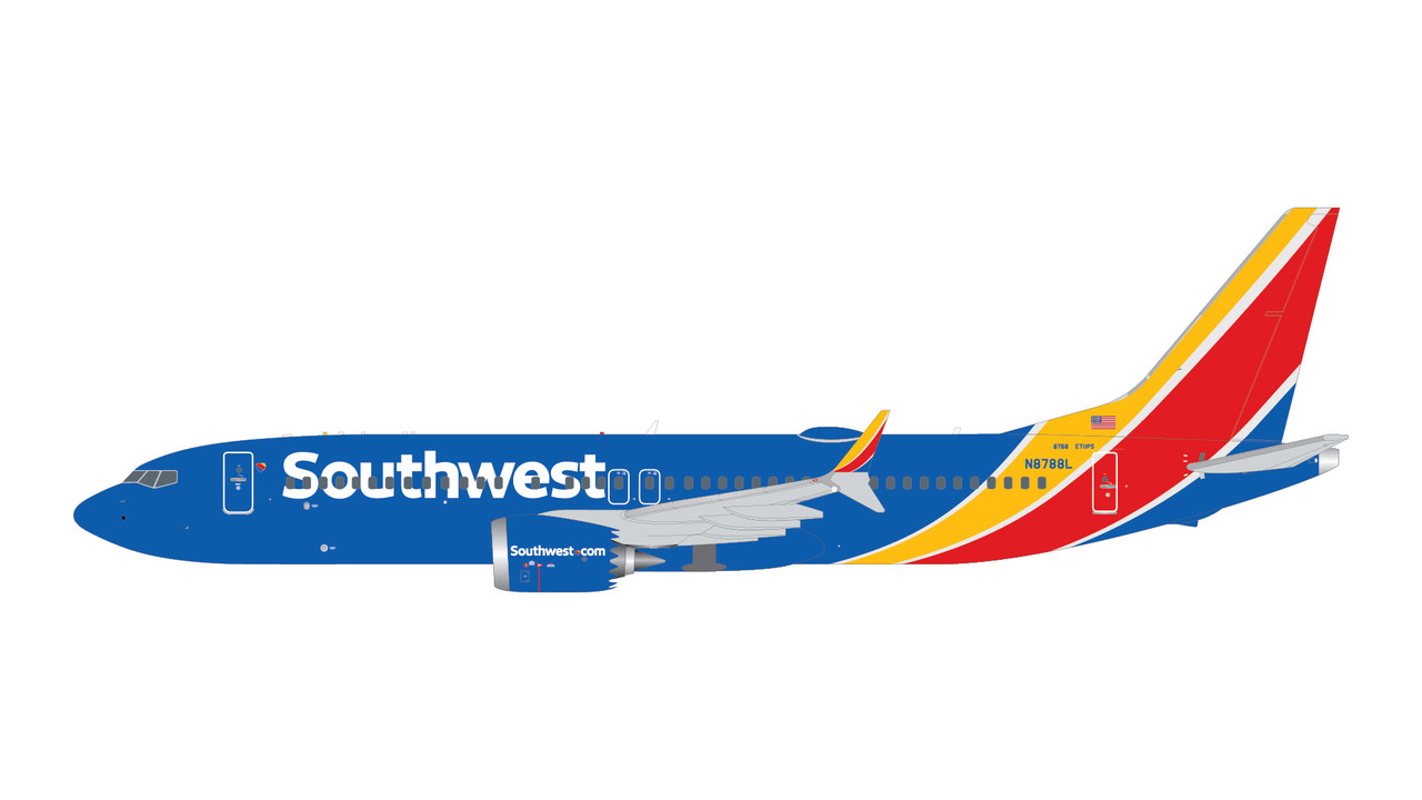 GeminiJets Southwest Boeing 737 MAX 8 N8788L GJSWA2372 1:400