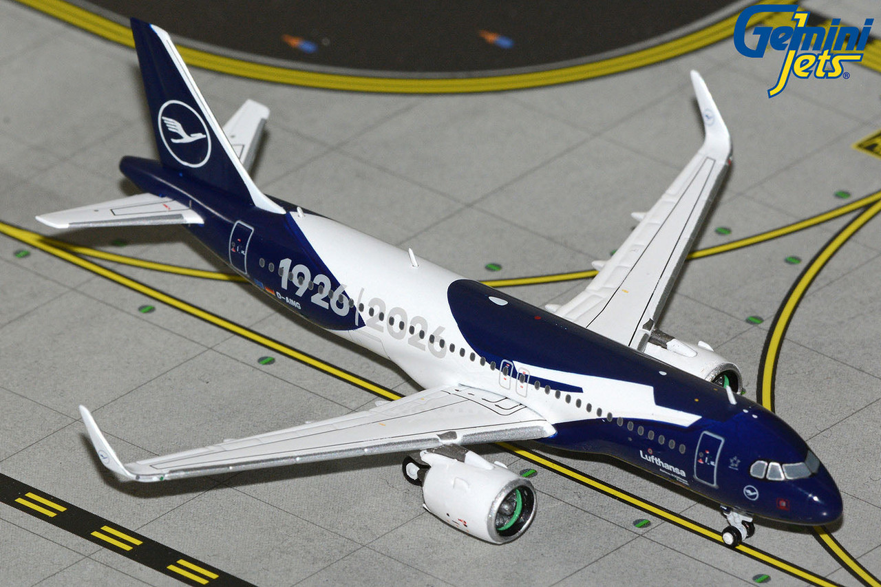 GeminiJets Lufthansa Airbus A320neo D-AING “100” livery GJDLH2413