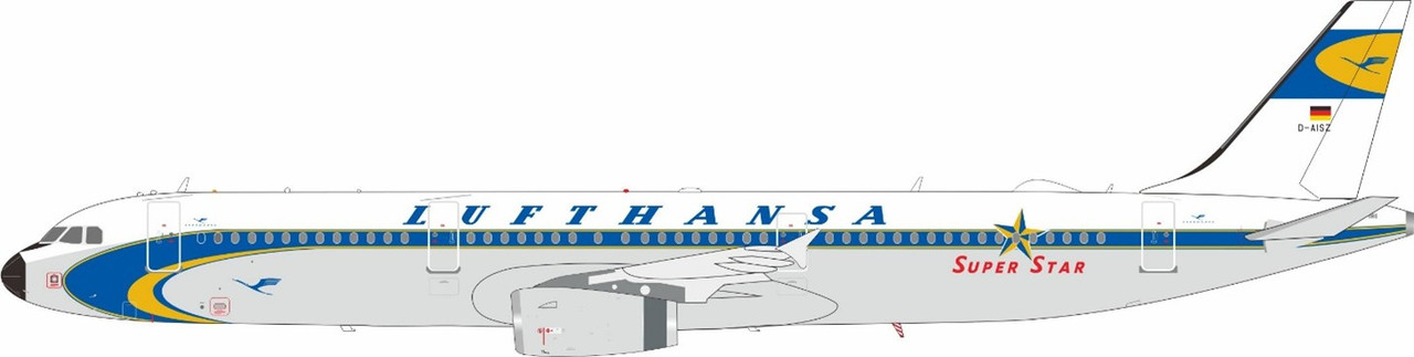 レア物❗リビアアラブ航空 エアバス310 1/200 JFox Lufthansa Airbus A321-231 “Retro color” Reg: D-AISZ JF-A321