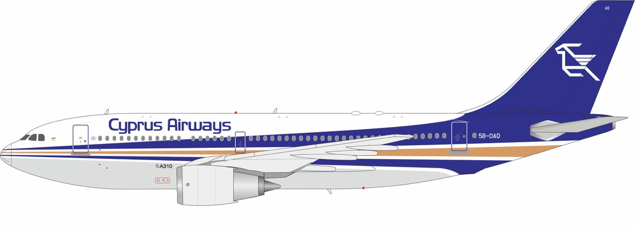 InFlight200 Cyprus Airways Airbus A310-203 5B-DAQ IF310CY0426