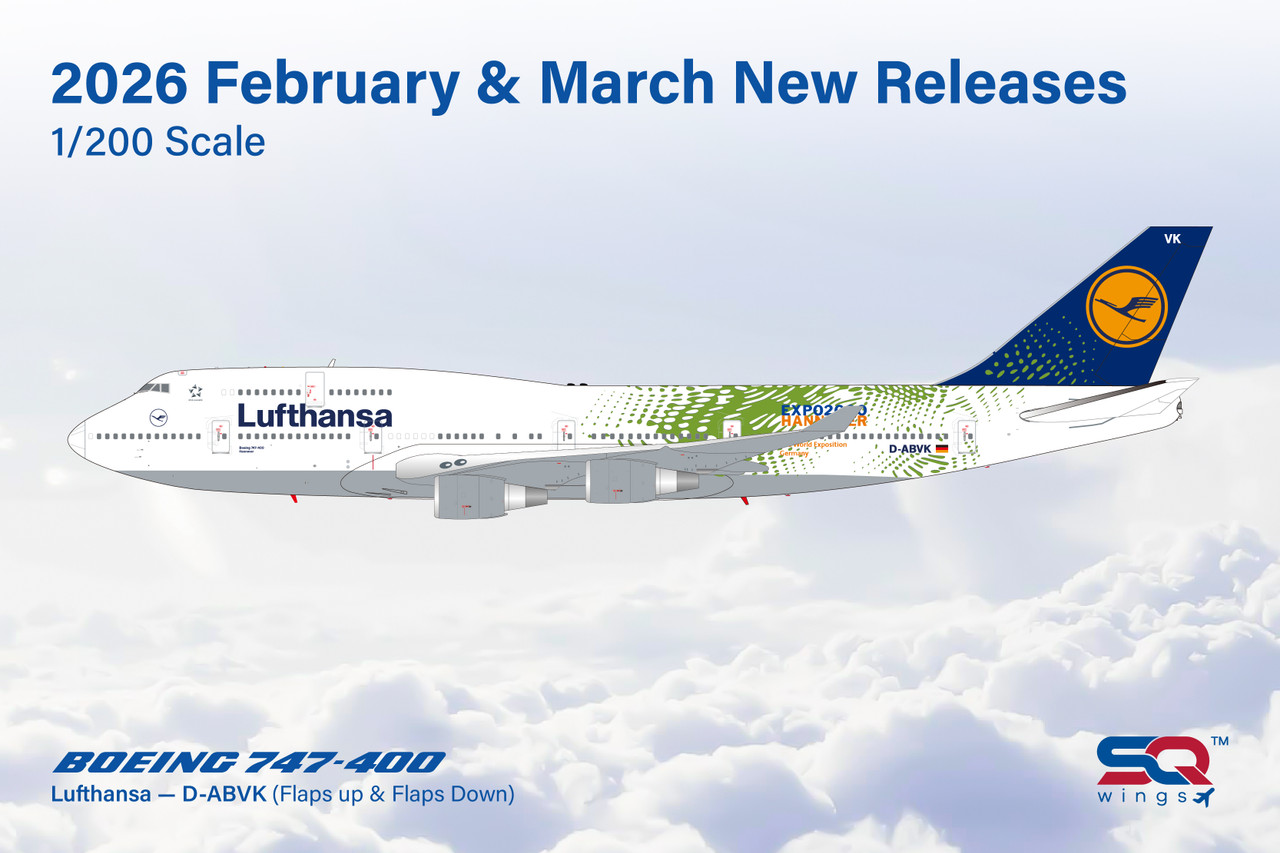 SQ Wings Lufthansa B747-400 Reg: D-ABVK Hannover EXPO 2000 L2185