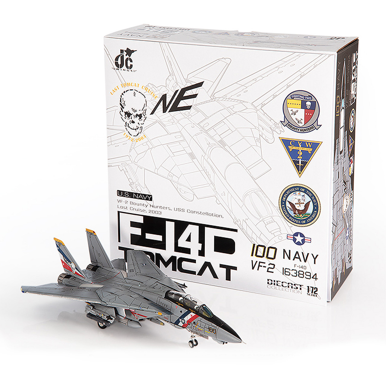 JC Wings F-14D Tomcat U.S. NAVY VF-2 Bounty Hunters, Last Cruise
