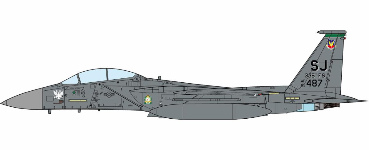JC Wings F-15E Strike Eagle U.S. Air Force, 335th Fighter Squadron
