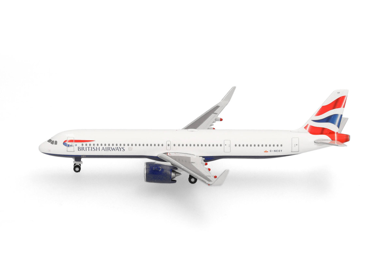 航空機・ヘリコプター 1/500 InFlight500 DC-10 British Airways Herpa BRITISH A321NEO HE539043 Scale 1:500