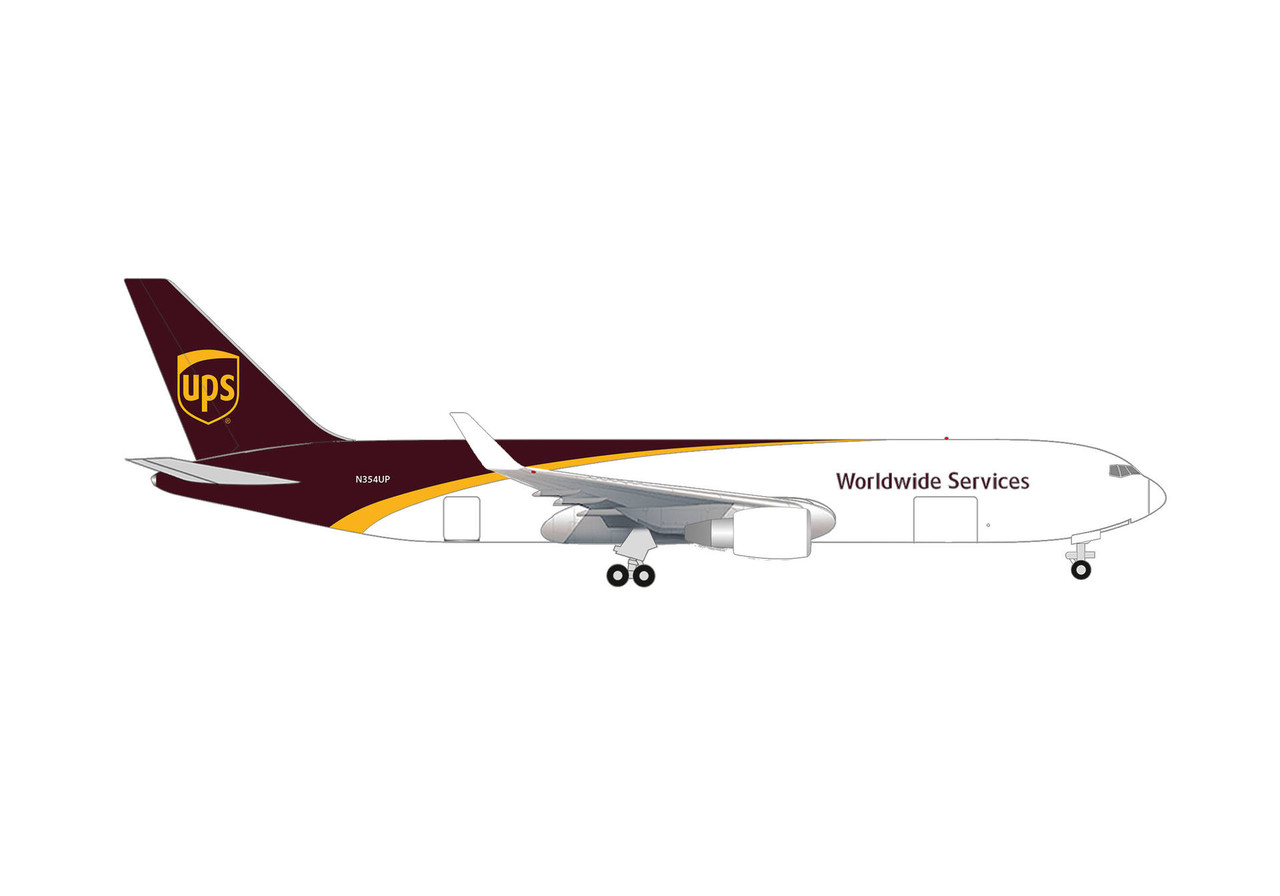 Herpa UPS Airlines Boeing 767-300F HE526166-001 Scale 1:500