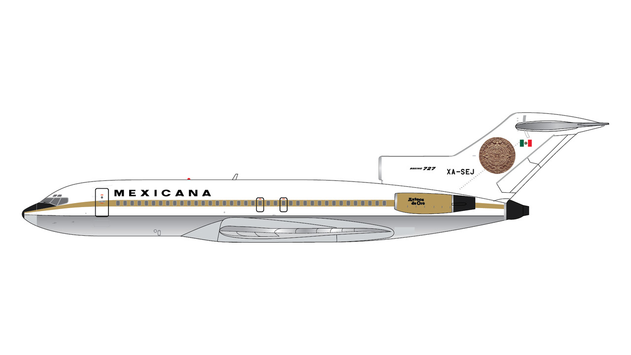 GeminiJets Mexicana Boeing 727-100 XA-SEJ “Azteca de Oro