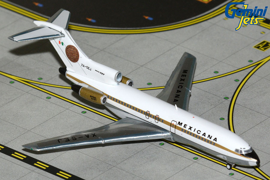 GeminiJets Mexicana Boeing 727-100 XA-SEJ “Azteca de Oro