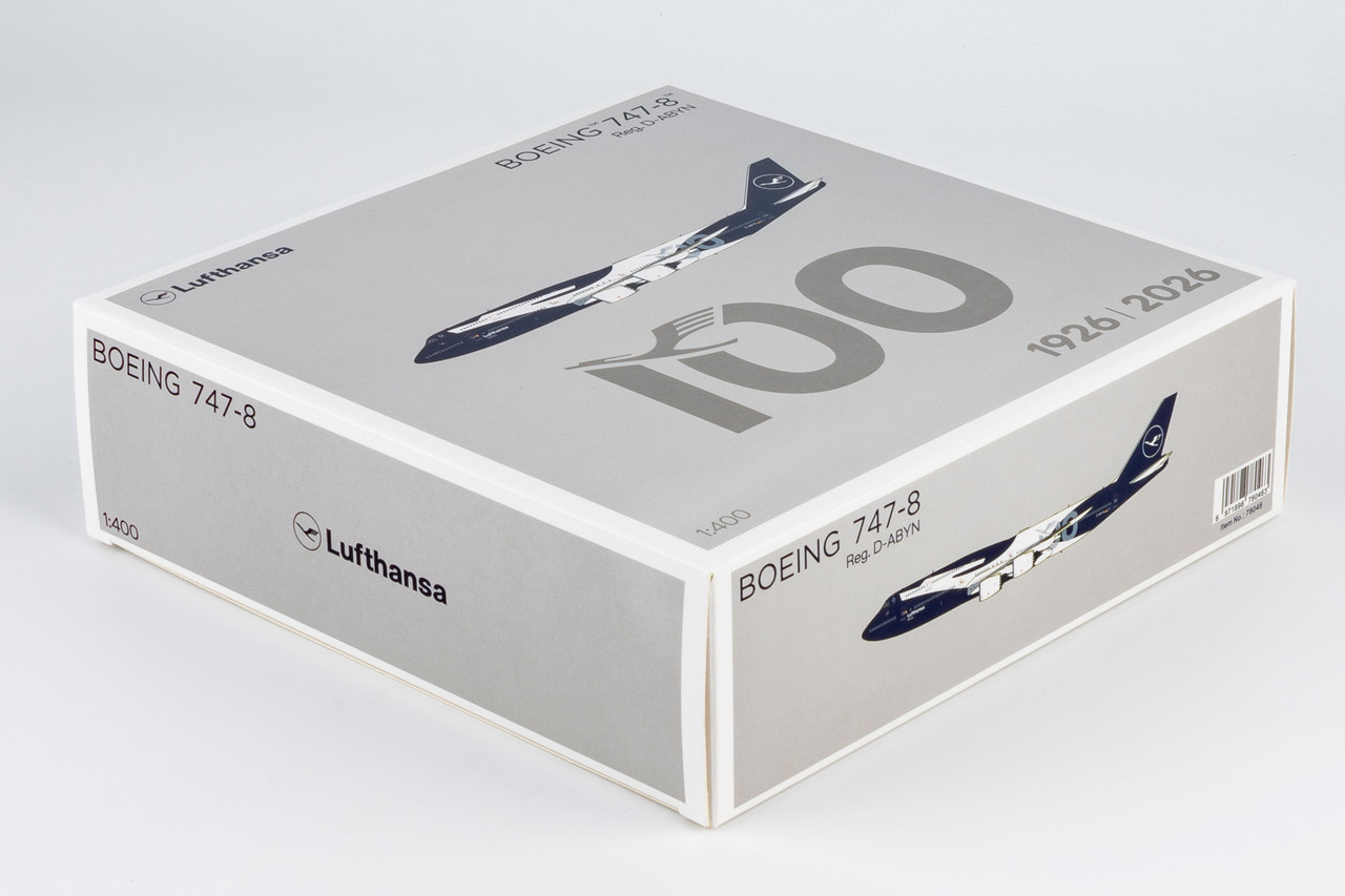 NG Model Lufthansa Boeing 747-8 Reg: D-ABYN 100 Years Anniversary