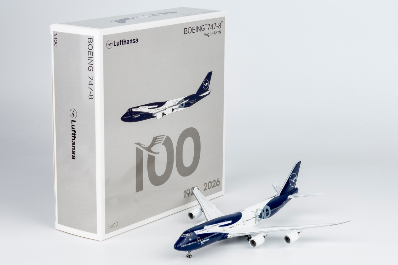 NG Model Lufthansa Boeing 747-8 Reg: D-ABYN 100 Years Anniversary