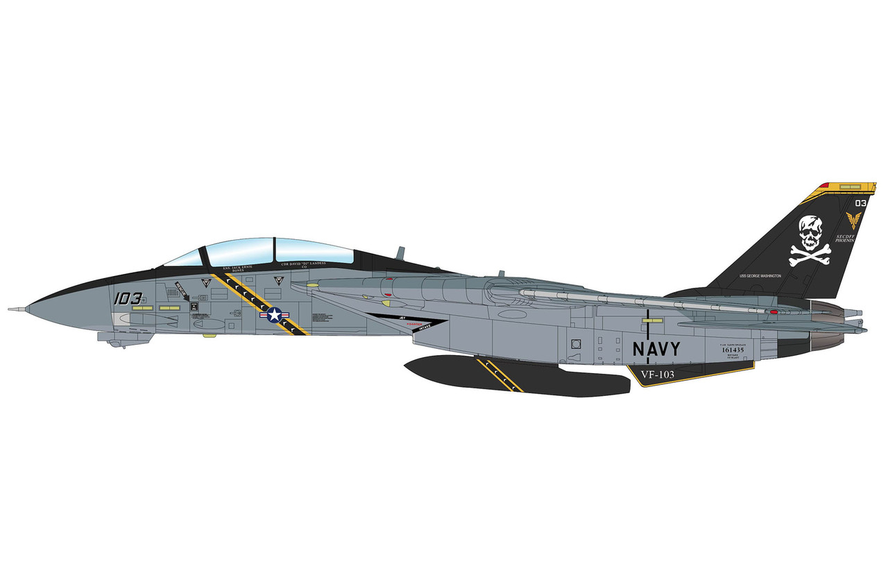 Hobby Master F-14B Jolly Rogers 161435, US Navy, 2002 HA5264 Scale