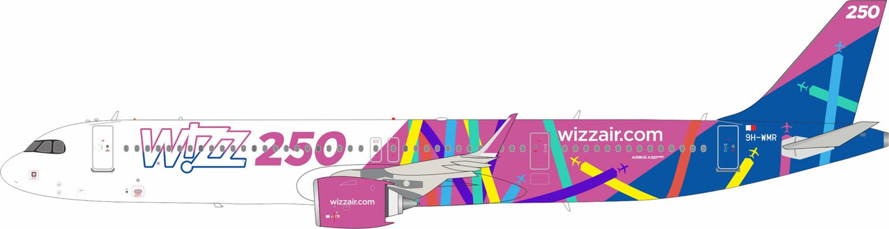 InFlight200 Wizz Air Airbus A321neo Reg: 9H-WMR IF321W40526 1:200