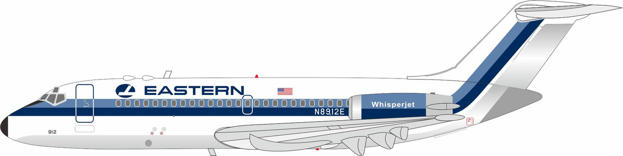InFlight200 Eastern Air Lines McDonnell Douglas DC-9-14 Reg