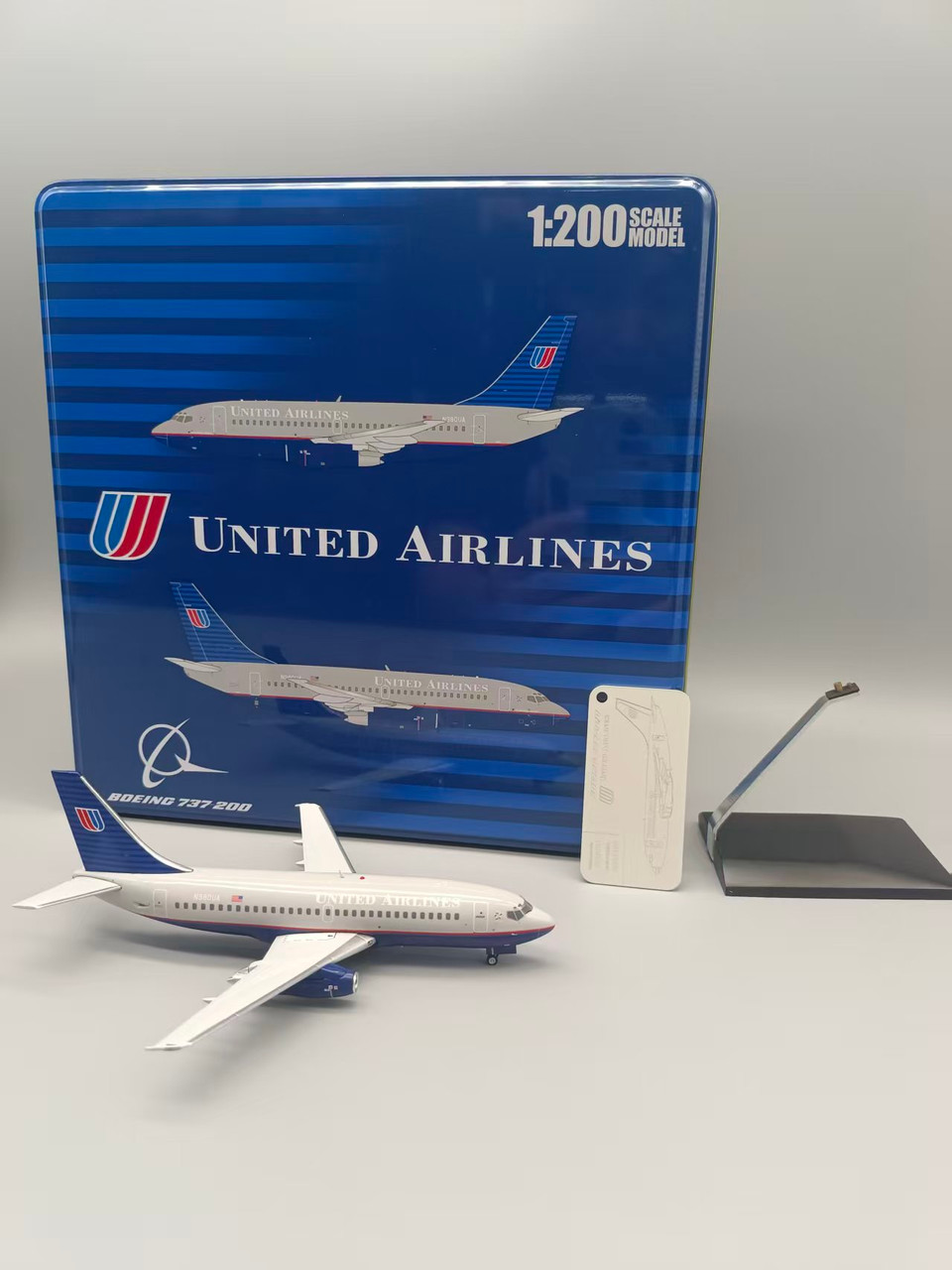 Jet-X United Airlines B737-200 Reg: N980UA JX024-2-021 Scale 1:200