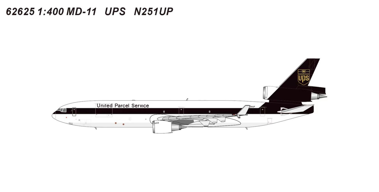 貨物機模型　UPS　MD-11F　1/400　　　　　く Panda Model United Parcel Service (UPS) McDonnell Douglas MD-11F