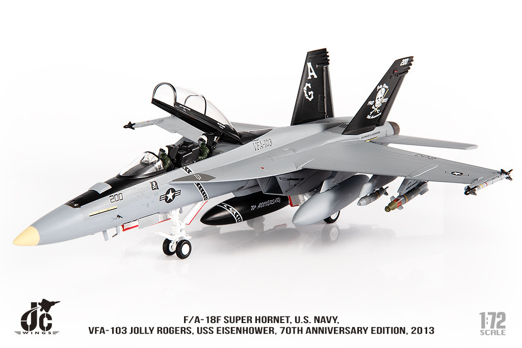 JC Wings F/A-18F Super Hornet U.S. NAVY VFA-103 Jolly Rogers, 70th