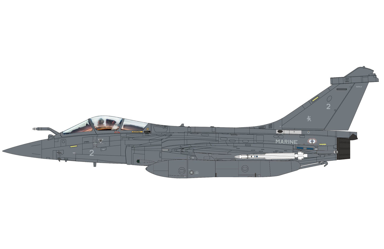 【HOBBY MASTAR】フランス空軍Rafale M 戦闘機1/72 Hobby Master Rafale M No. 2, 12F, French Navy HA9621 Scale 1:72