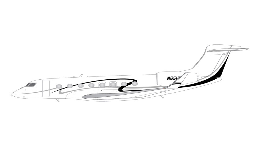 GULFSTREAM G650 N651GJ G2GLF714 1:200