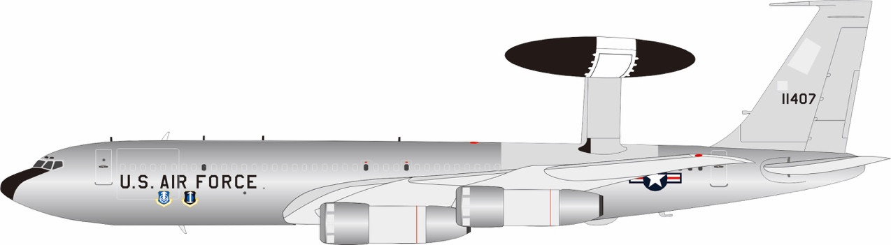 InFlight200 U.S. Air Force Boeing EC-137D IFE3DUSAF407P 1:200