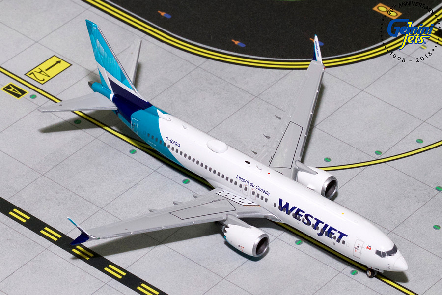 WESTJET B737 MAX-8 (New Livery) C-GZSG GJWJA1822 1:400