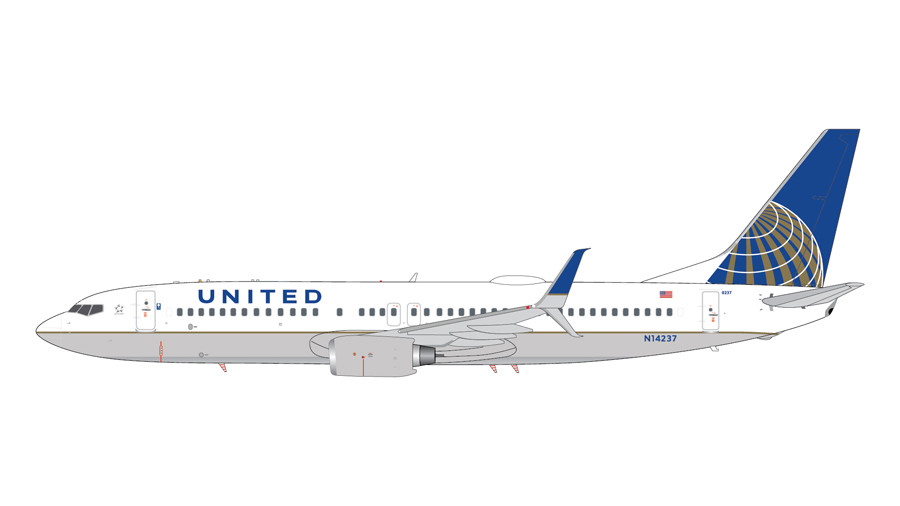 Gemini200 UNITED B737-800(S) N14237 G2UAL759 1:200