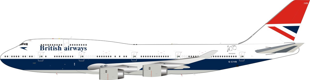 Inflight200 British Airways Boeing 747-400 G-CIVB Negus livery 100 