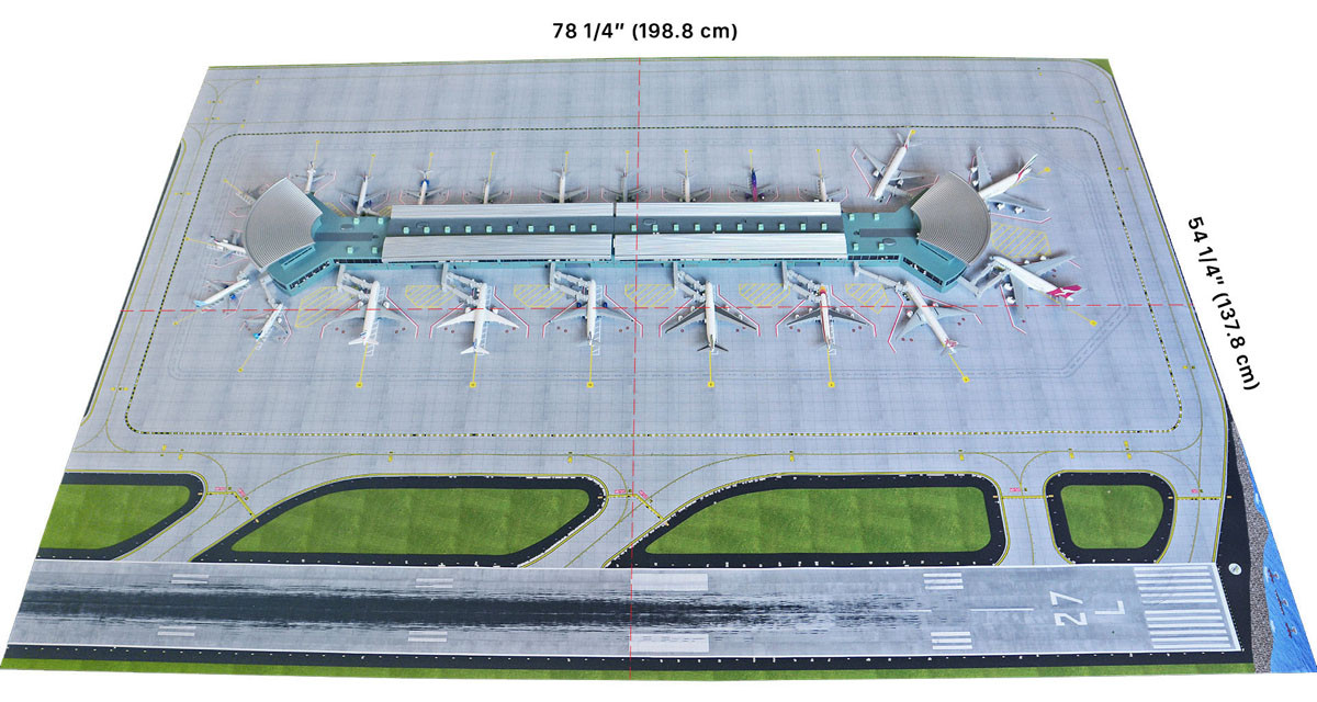 Gemini Jets NEW AIRPORT MAT SET FOR NEW TERMINAL GJAPS008 1:400