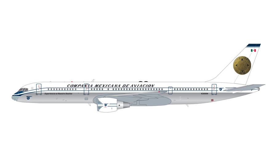 Gemini200 MEXICANA B757-200 (Retro Livery) N380RM G2MXA806 1:200