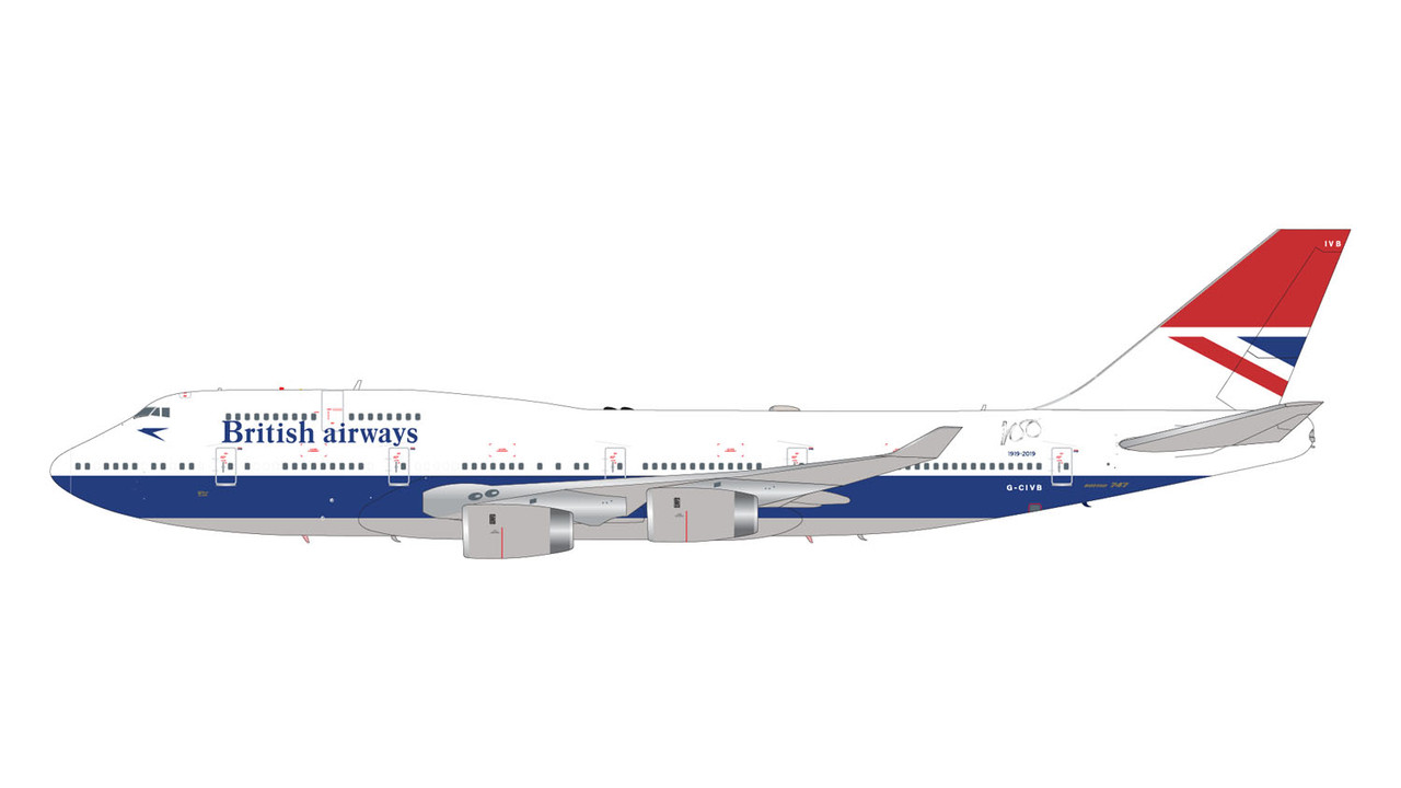 Gemini200 Boeing747−400 BRITISH AIRWAYS Gemini200 British Airways 747-400 G2BAW841 1:200