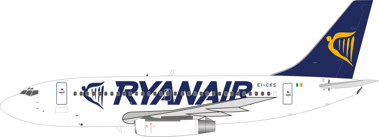 B-Models Ryanair Boeing 737-200 EI-CKS B-732-RA-01 1:200