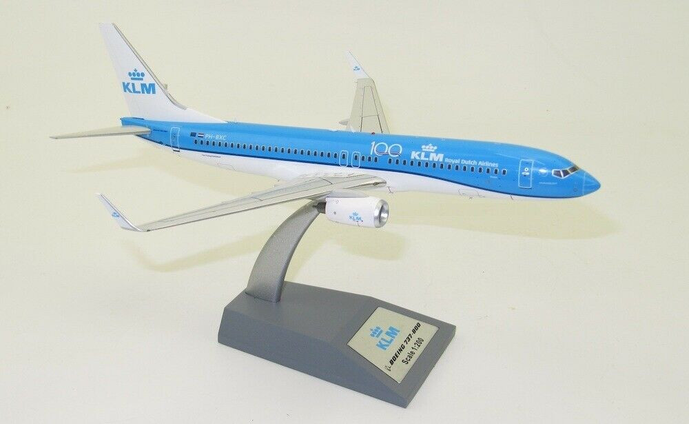Jfox KLM - Royal Dutch Airlines Boeing 737-8K2 PH-BXC 100th Logo