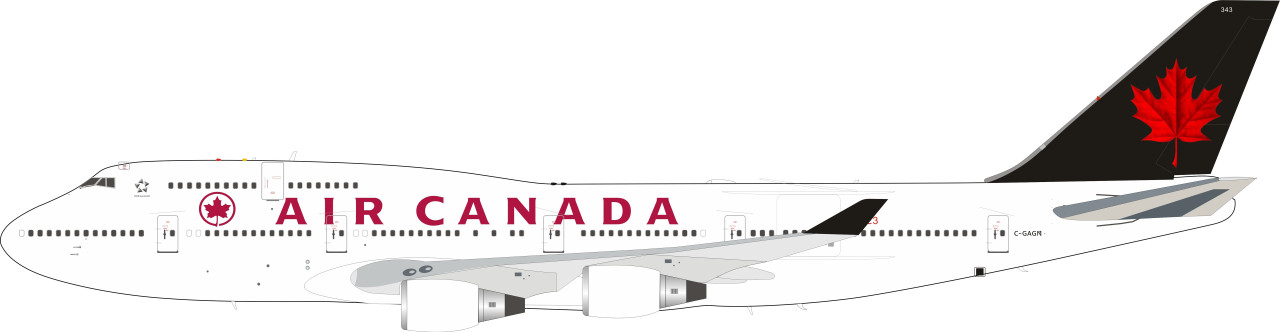 B-Models Air Canada Boeing 747-400 C-GAGN B-744-AC-08 1:200