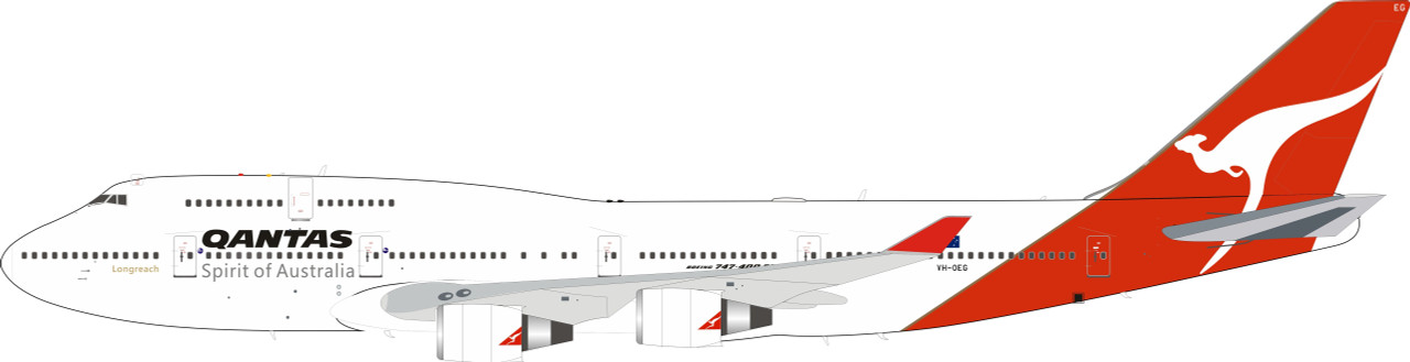 Inflight200 Qantas Boeing 747-400 VH-OEG IF744QFA1119 1:200
