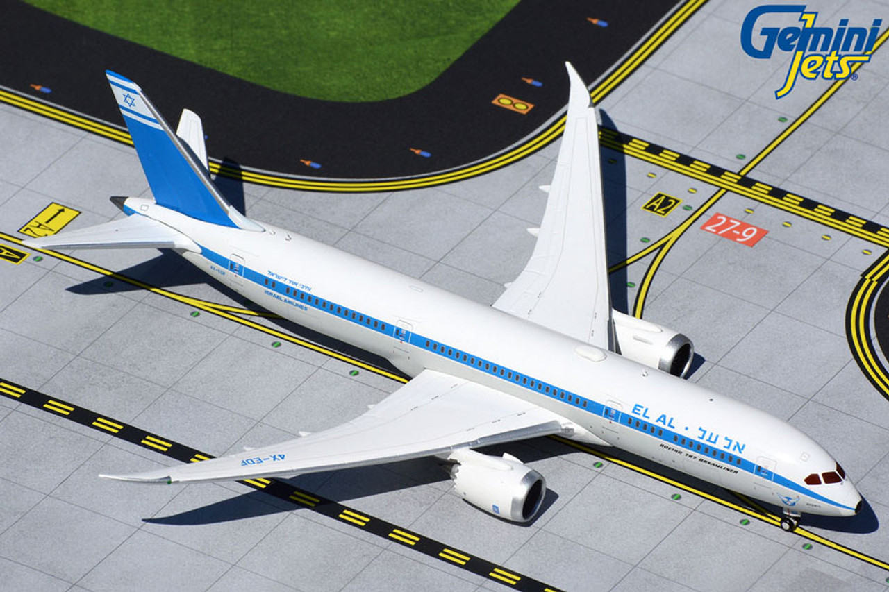 【3/18まで】Gemini エルアル・イスラエル航空B787-9 レトロ塗装 Gemini Jets El Al Israel B787-9 retro livery GJELY1893 1:400