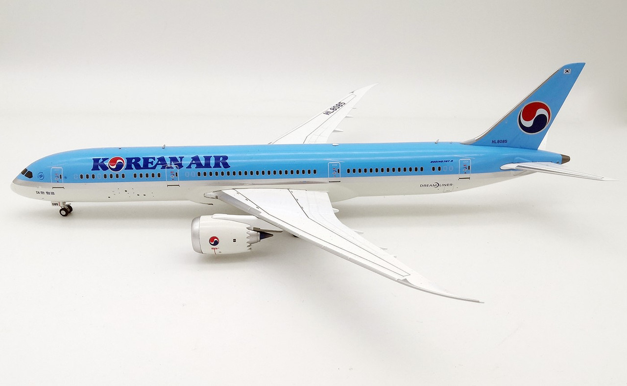 B-Models Korean Air Boeing 787-9 Dreamliner HL8085 B-789-KL-85 1:200