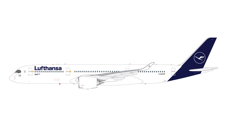 Gemini200 Lufthansa A350-900 D-AIXN (new livery) G2DLH743 1:200