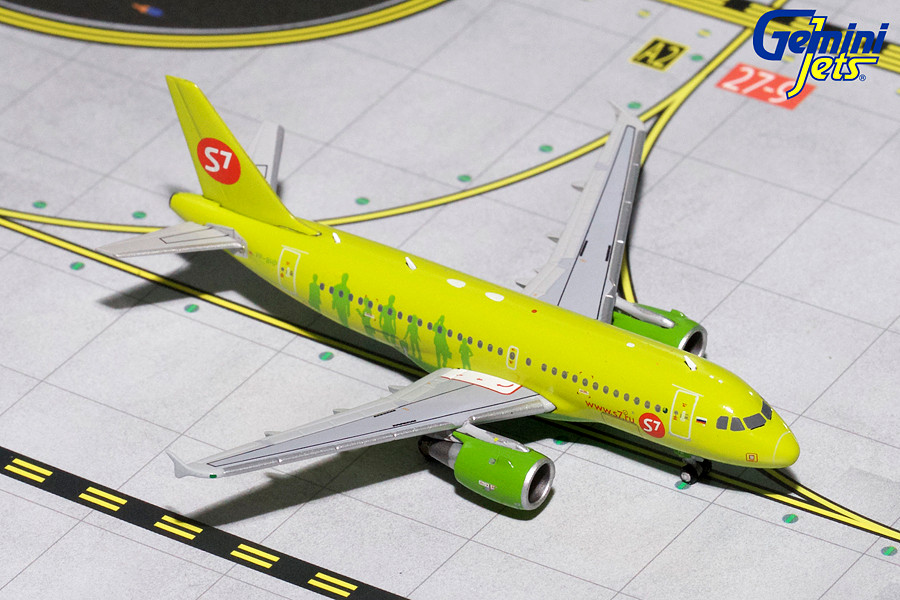 Gemini Jets S7 AIRLINES AIRBUS A319 VP-BHP GJSBI1660 1:400
