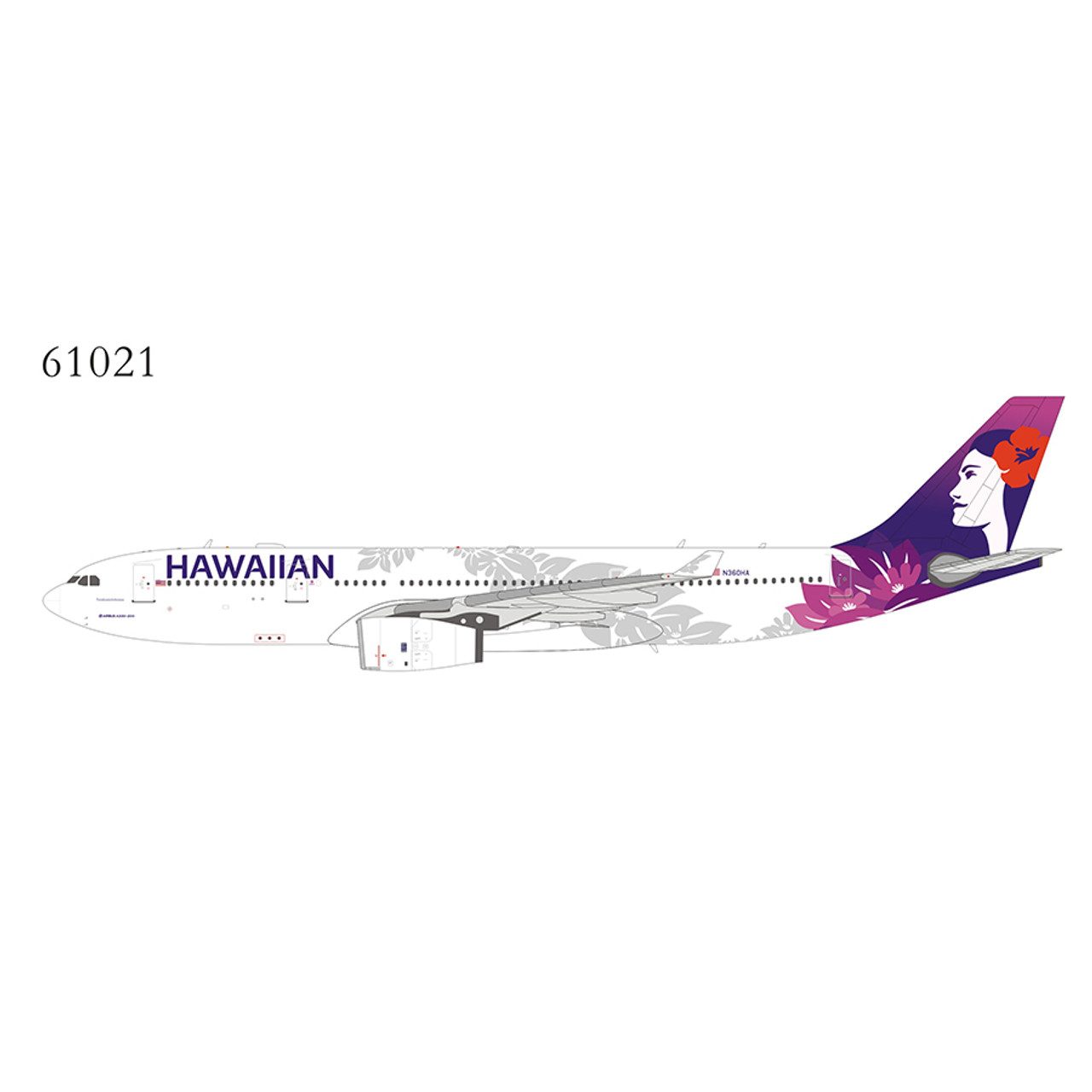 ハワイアン航空　A330-200 1/400 ダイキャストモデル　飛行機模型 ハワイアン航空 A330-200 1/400 ダイキャストモデル 飛行機模型