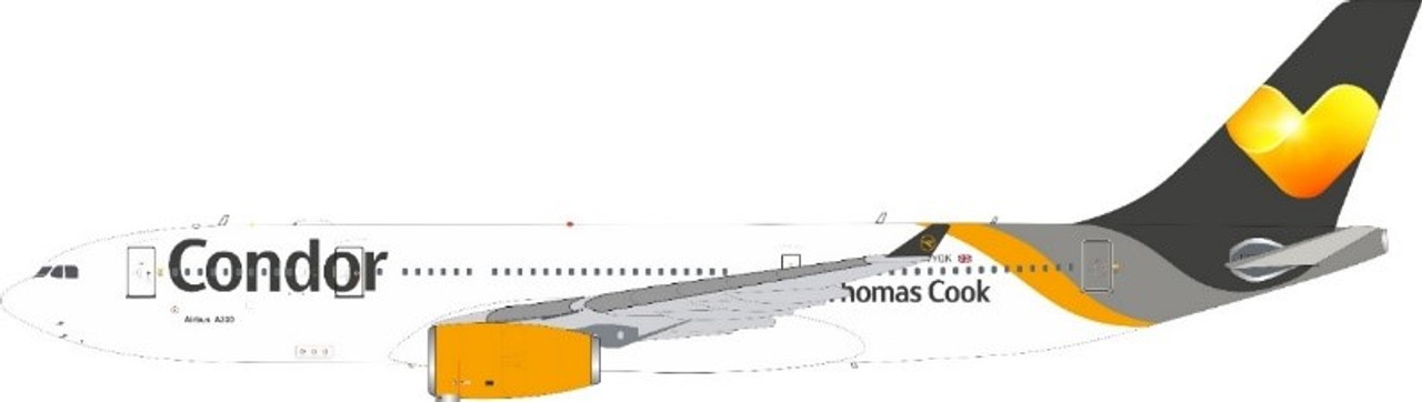 bombardier d'eau Jfox JFA3302004-1/200 Condor Airbus A330-243 vygk avec support 