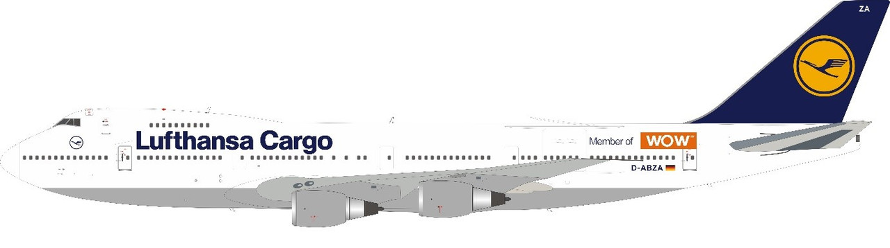 JFox Lufthansa Cargo 747-230B D-ABZA JF-747-2-022 1:200