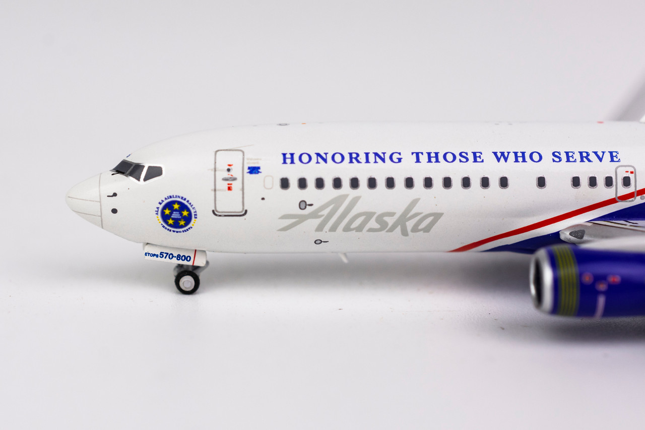 NG Model Alaska Airlines (Honoring Those Who Serve) 737-800/w