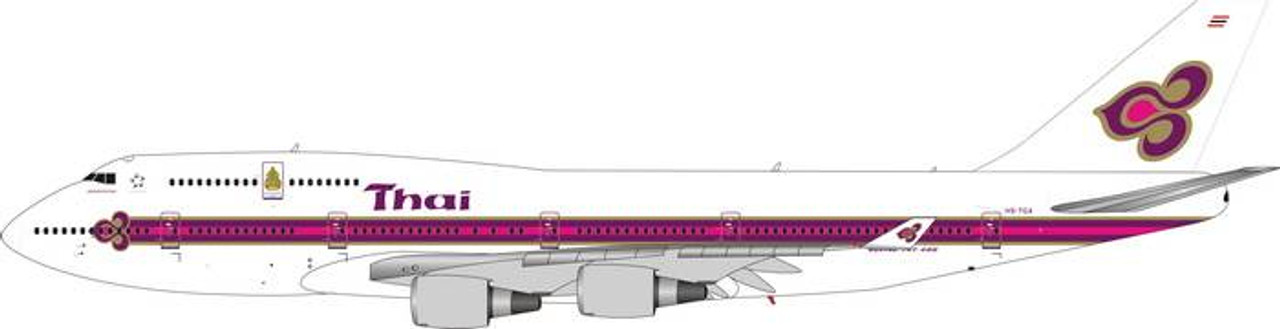 THAI AIRWAYS B747-400 (OLD LIVERY w/ Kings Logo) HS-TGA PH4THA2092 1:400