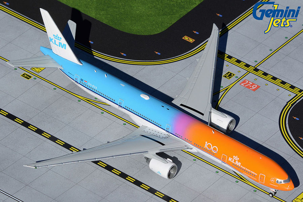 KLM B777-300ER PH-BVA Orange Pride with KLM 100 Years Logo GJKLM1905 1:400