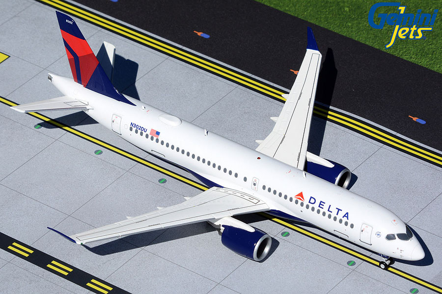 Avion Miniature Herpa 1:500 Delta Air Lines Airbus A220-300 (N302DU) - Édition Limitée