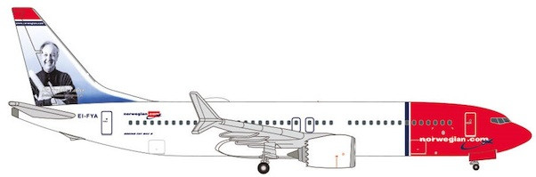 HERPA NORWEGIAN AIR SHUTTLE 7378MAX HE535229 1:500