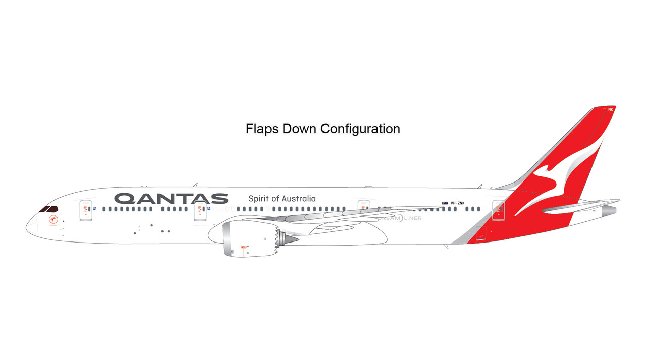 Gemini200 Qantas Airways B787-9 flaps-down version VH-ZNK Gemini200 Qantas Airways B787-9 flaps-down version VH-ZNK